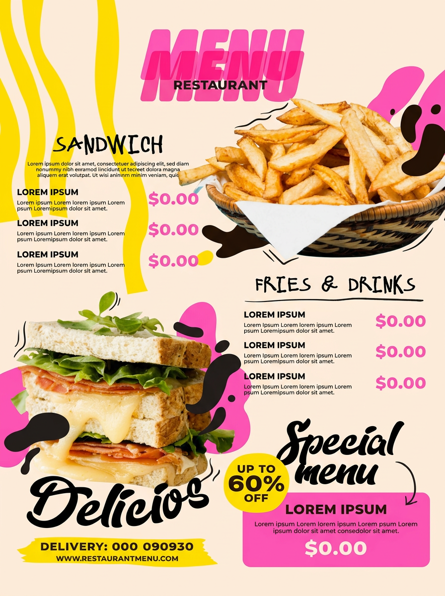Restaurant menukaart