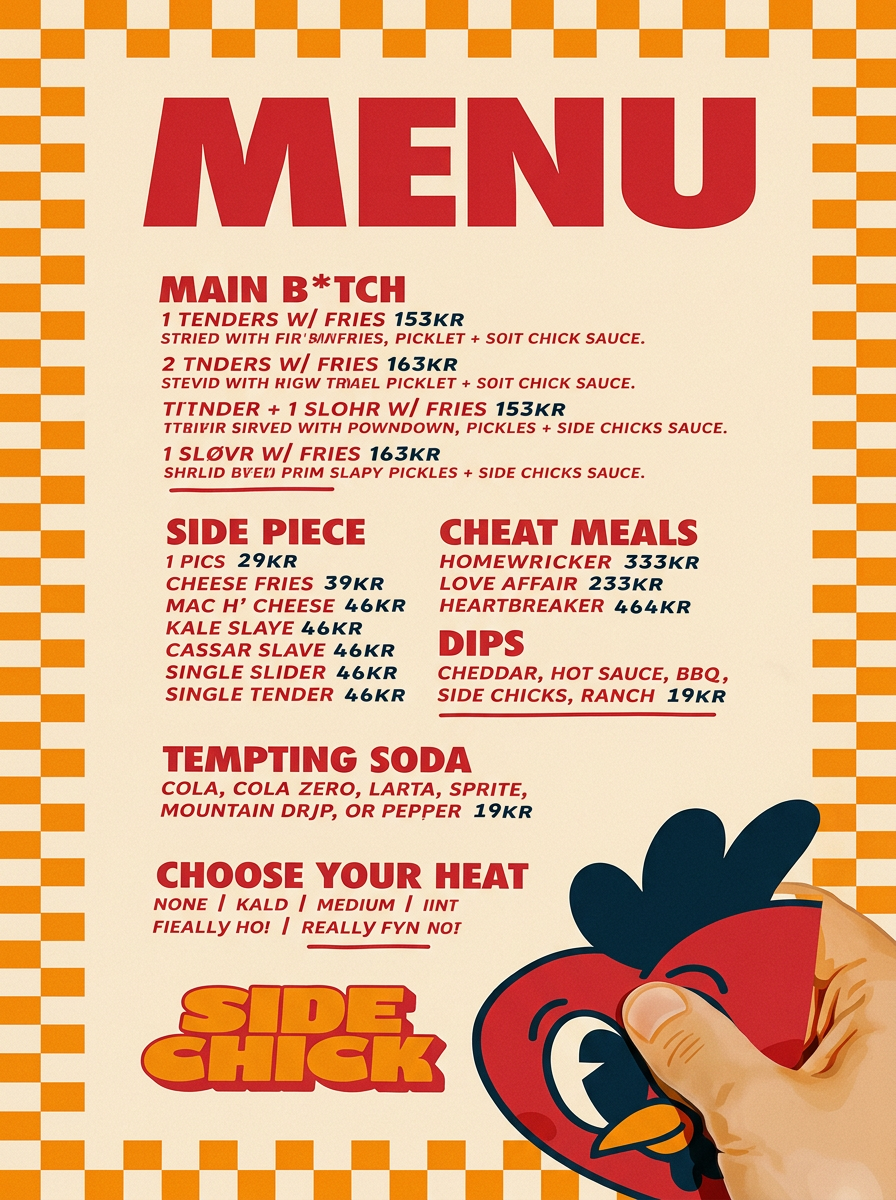 Side Chick menu