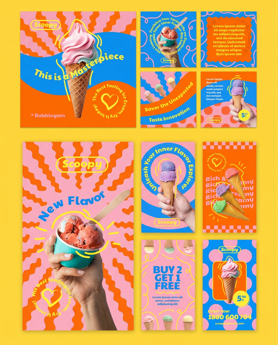 Scoopy social set